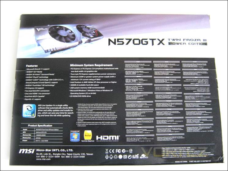 Обзор / тест MSI N570GTX Twin Frozr III Power Edition/OC